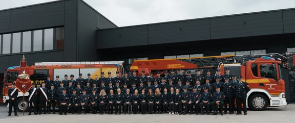 Mannschaft in Uniform